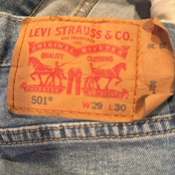 Levi’s Men’s Jeans Size 29/30 Light Wash - Picture 6 of 7